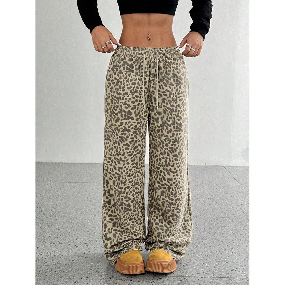 Maeve Women's Wide-Leg Trousers - High-Waisted Printed Loose-Fit