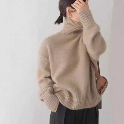 Maeve Women's Roll-Neck Jumper - Wool-Blend Long-Sleeve Autumn-Weight