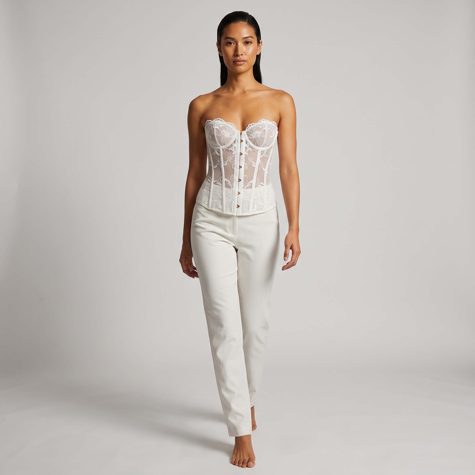 Womens Corset Top - White