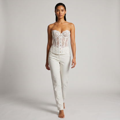 Womens Corset Top - White