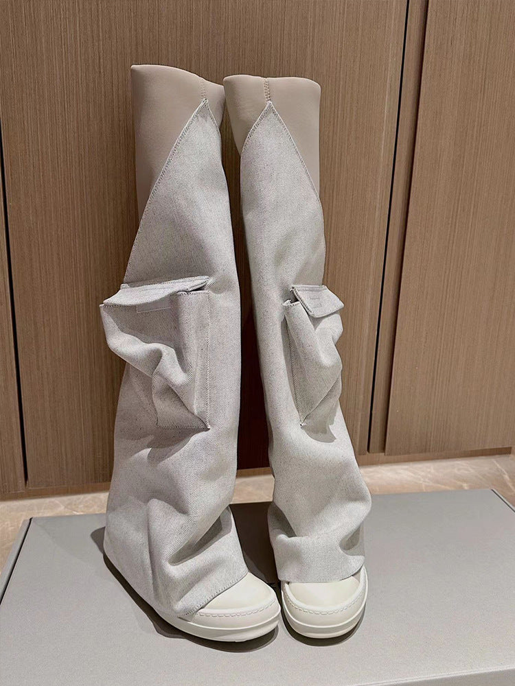 Maeve & Co Women's Over The Knee Boots - Pockets