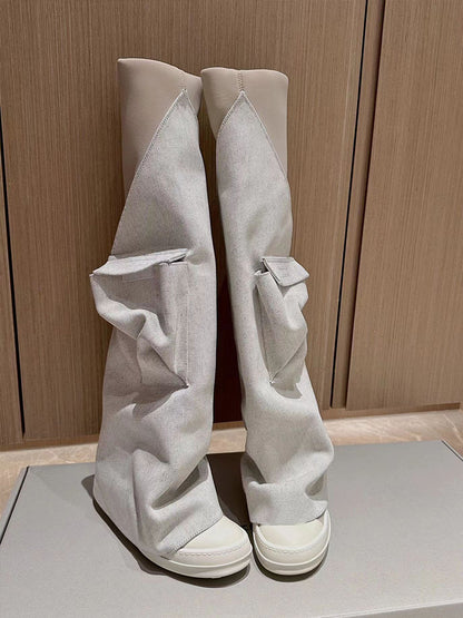 Maeve & Co Women's Over The Knee Boots - Pockets