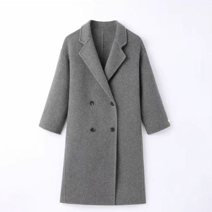 Maeve Women's Wool Coat - Double-Breasted Autumn-Weight