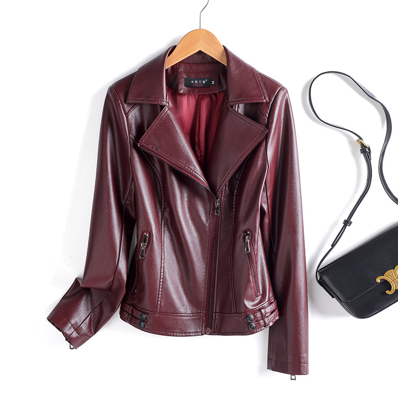 Maeve Women's Leather Jacket - Autumn-Weight