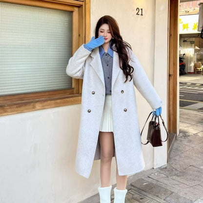 Maeve Women's Wool Coat - Double-Breasted Autumn-Weight