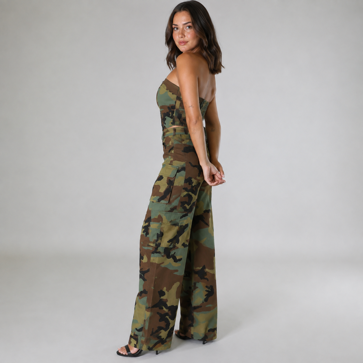 Maeve Women's Camouflage Co-Ord Set - Two-Piece Trouser Suit