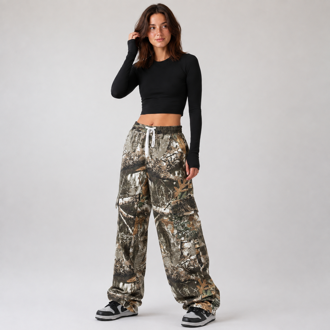 Maeve Women's Wide-Leg Trousers - Vintage Streetwear Loose-Fit