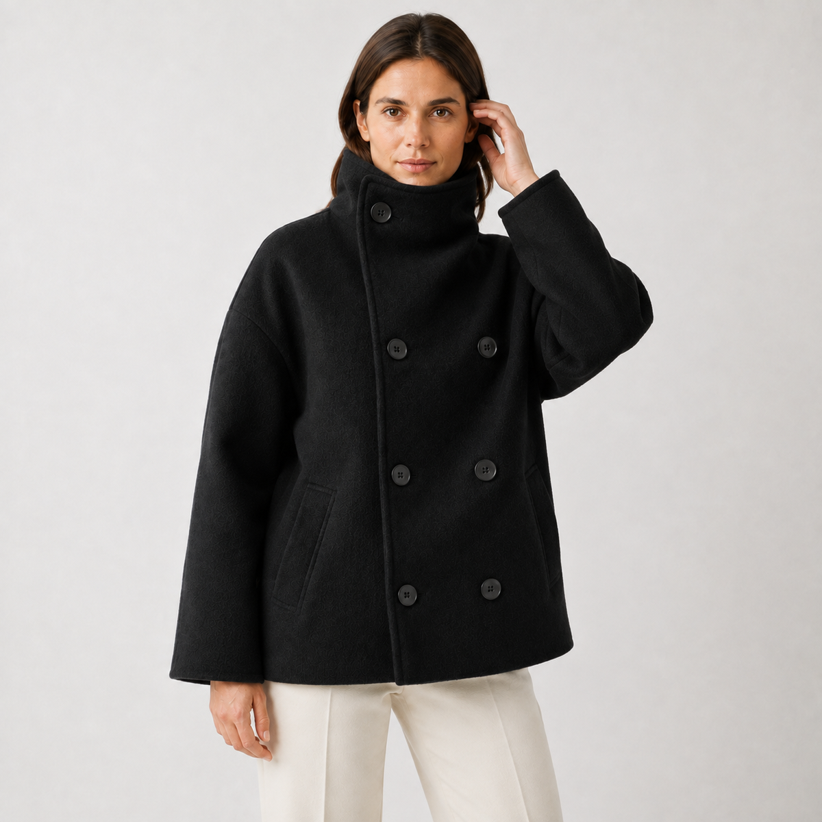 Maeve Women's Wool Coat - High-Neck