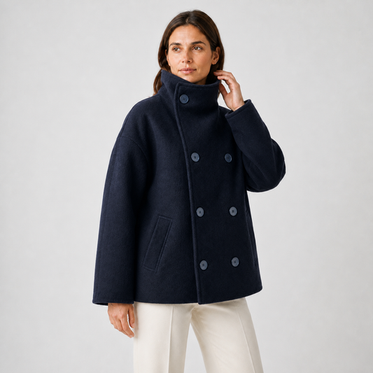 Maeve Women's Wool Coat - High-Neck