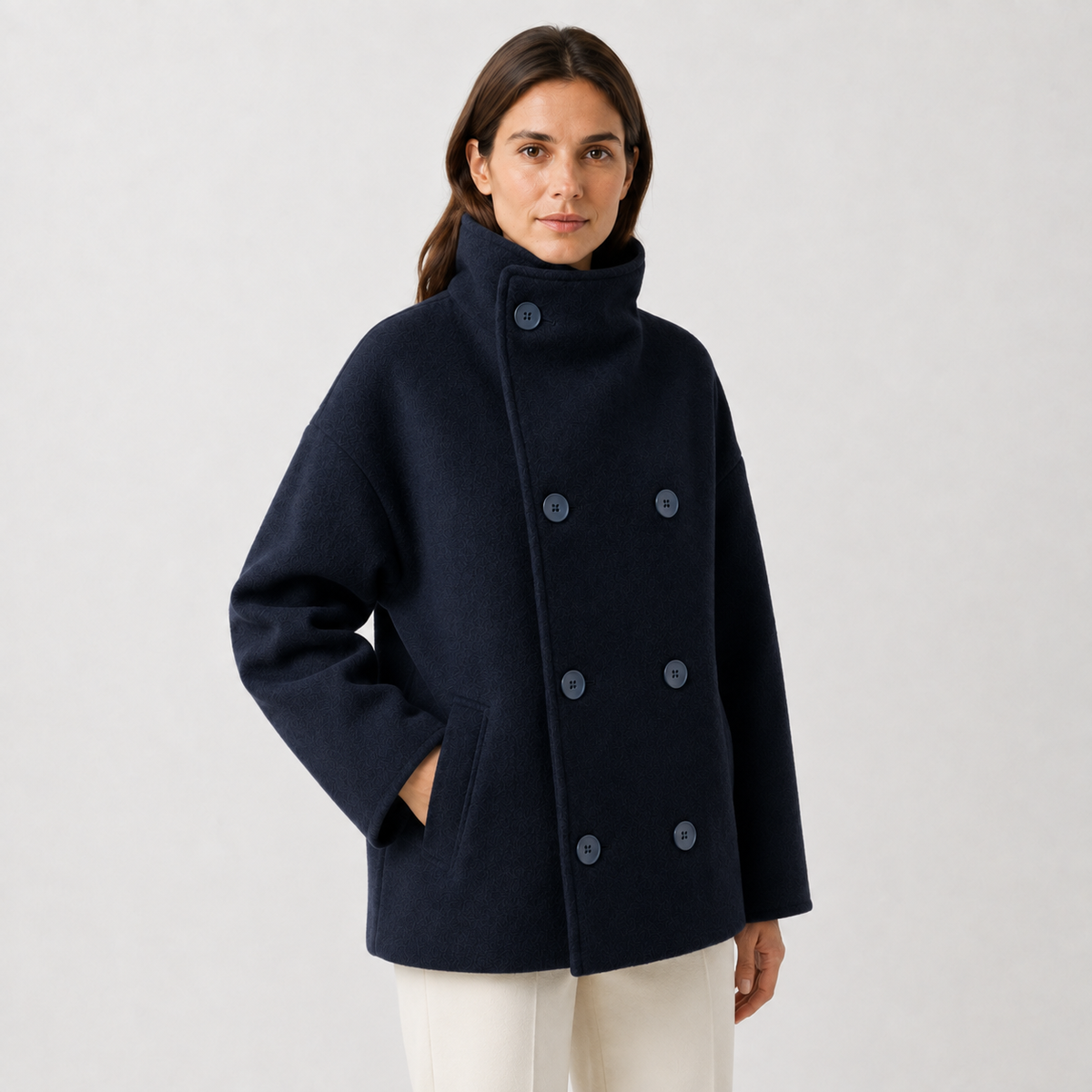 Maeve Women's Wool Coat - High-Neck