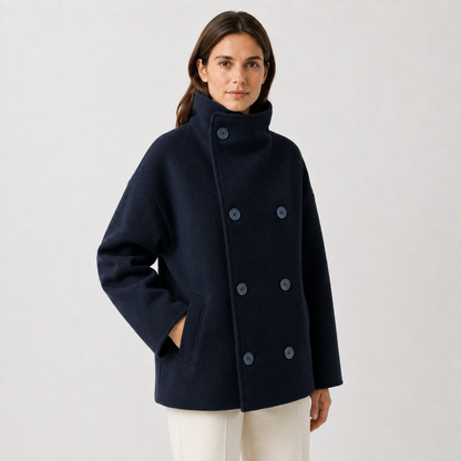 Maeve Women's Wool Coat - High-Neck