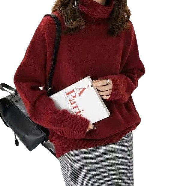 Maeve Women's Roll-Neck Jumper - Wool-Blend Long-Sleeve Autumn-Weight
