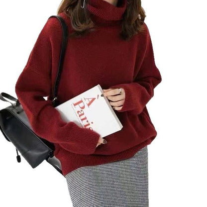 Maeve Women's Roll-Neck Jumper - Wool-Blend Long-Sleeve Autumn-Weight