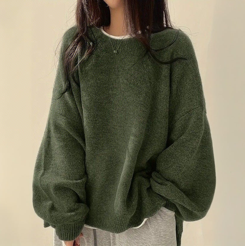 Maeve Women's Oversized Jumper - Longline Wool-Blend Knitted Relaxed-Fit