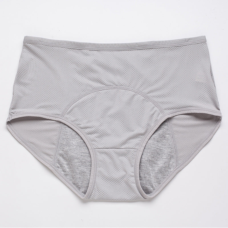 Period Underwear Women Leak Proof High Waist Briefs, Mesh Breathable, Absorbent