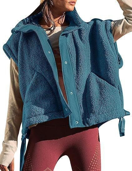 Maeve Women's Teddy Coat - Sleeveless Faux-Fur