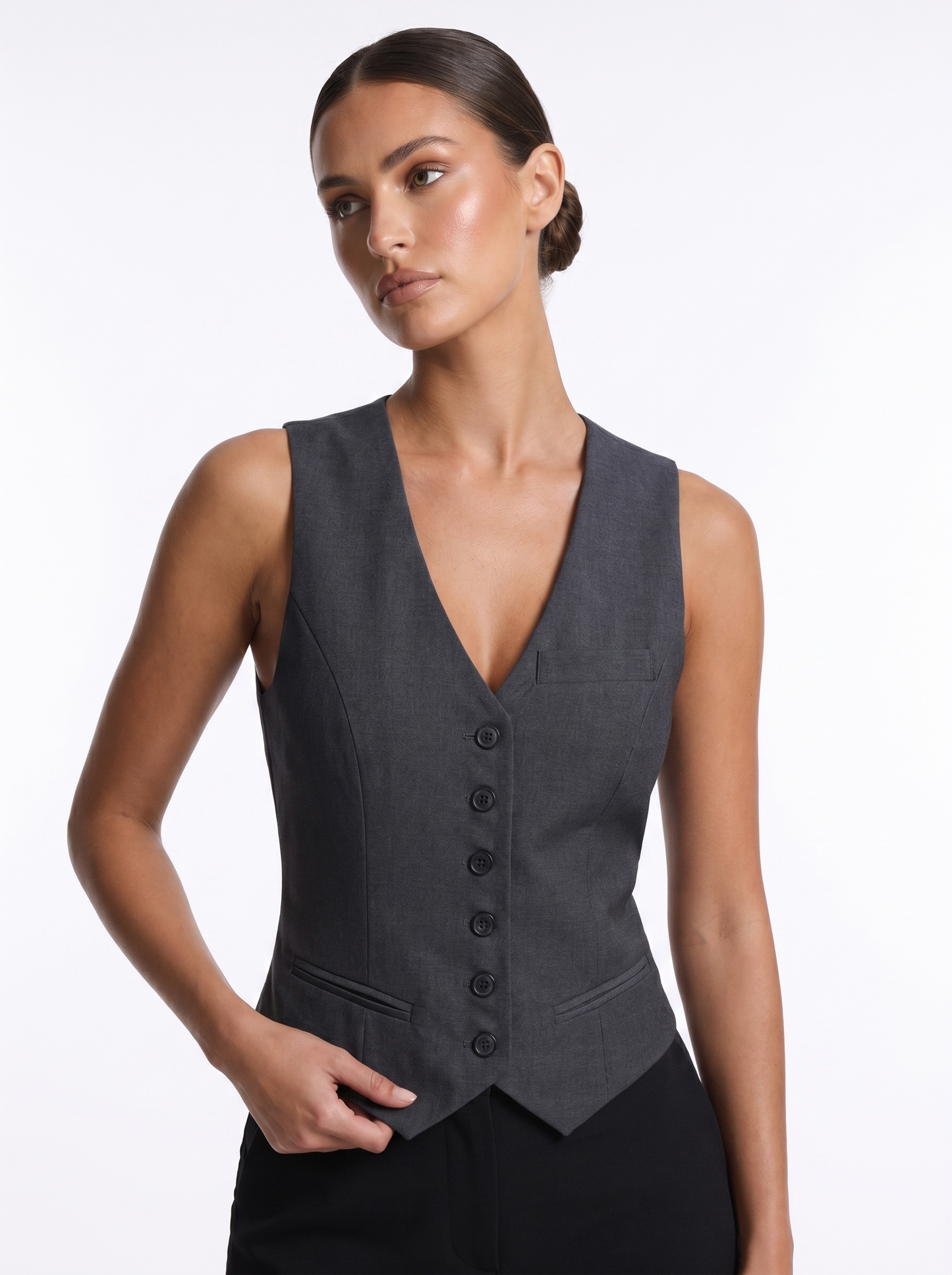 Waistcoat Charcoal Gray - Alt