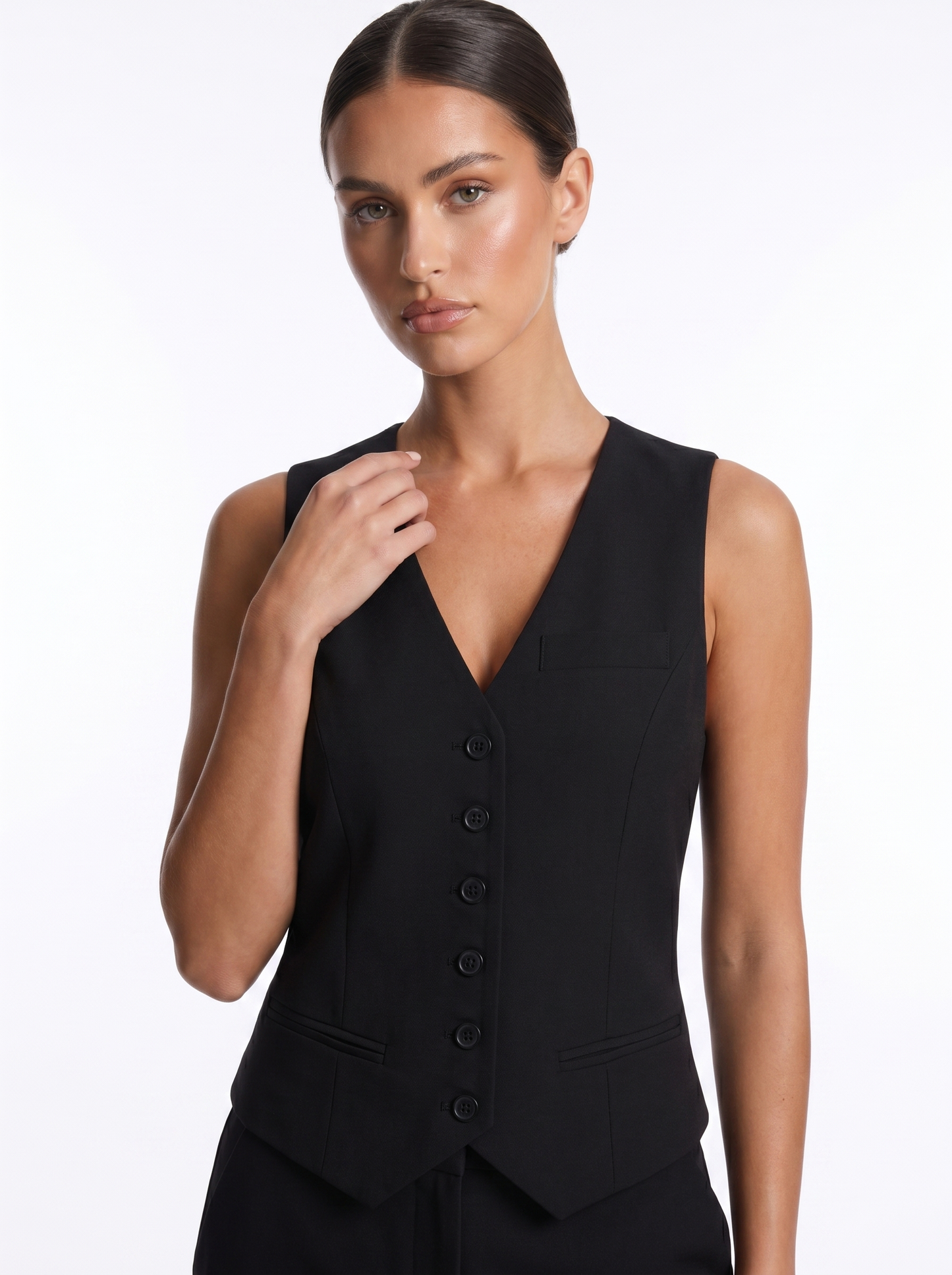 Waistcoat Black - Detail