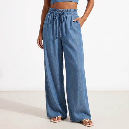 Blue set - waist down detail