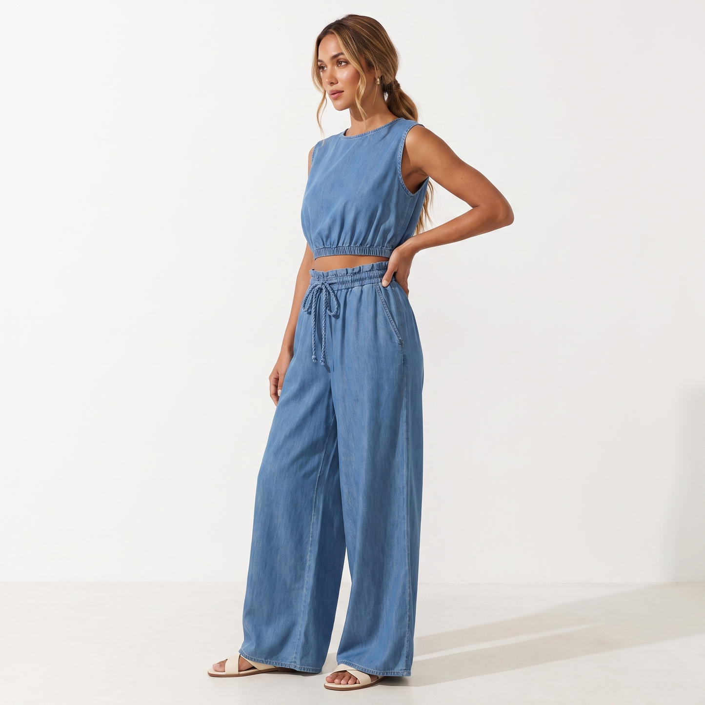 Blue set - three quarter