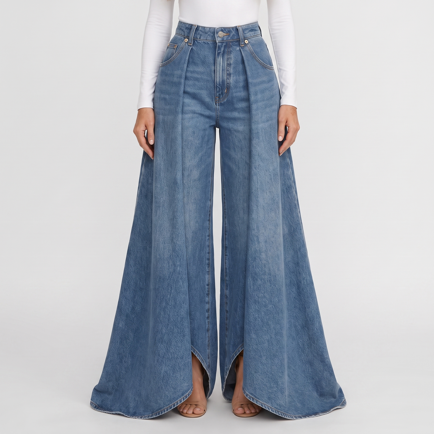 Blue - waist down detail