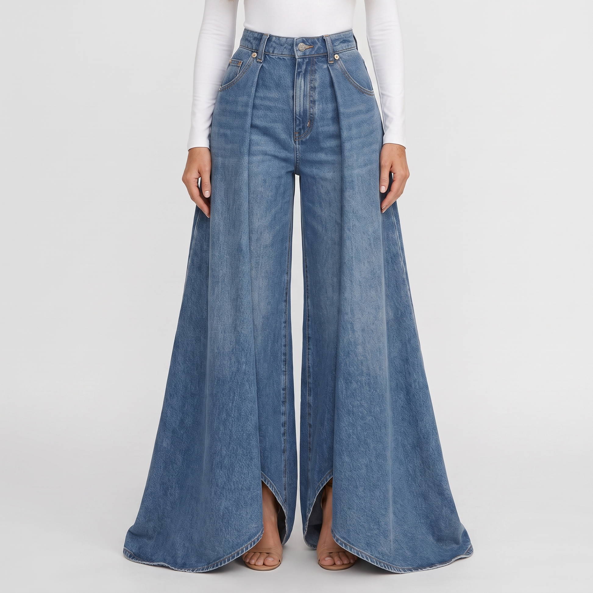 Blue - waist down detail