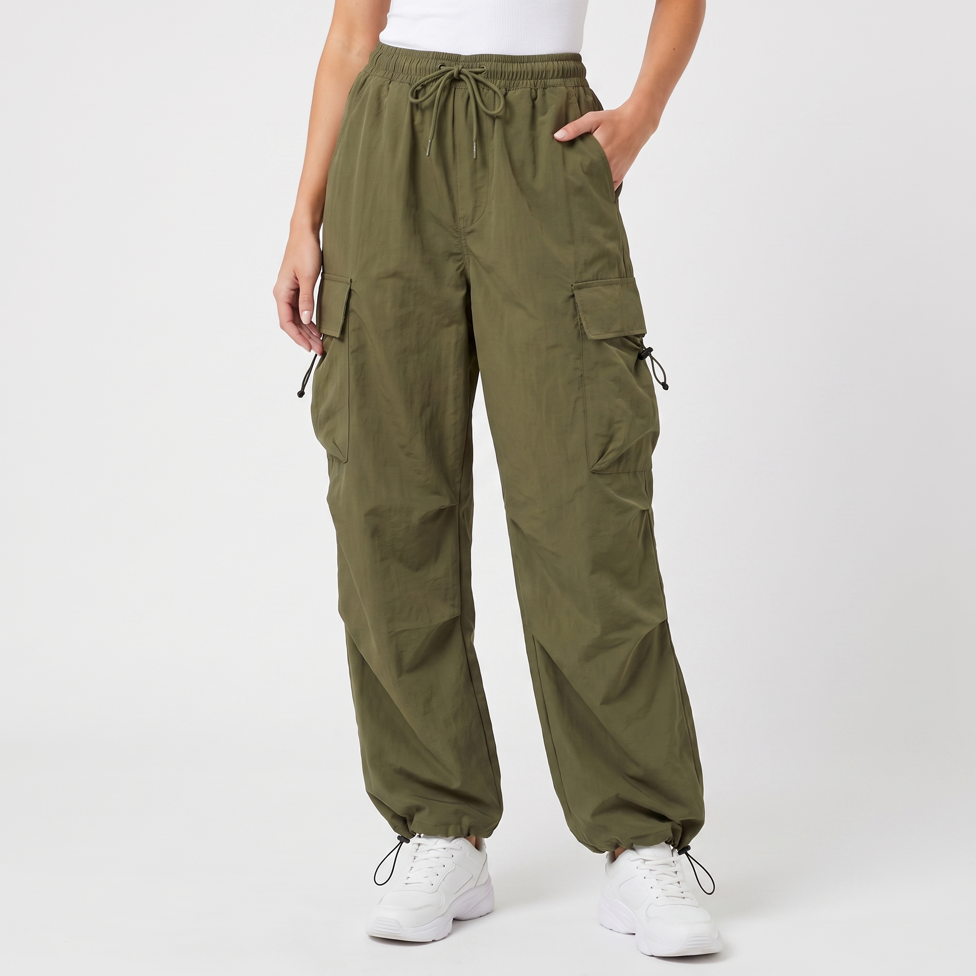 Olive Green - waist down detail