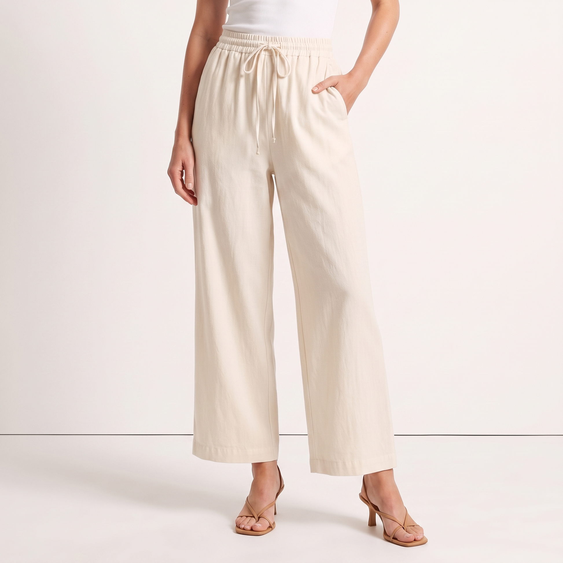 Milky white - waist down detail