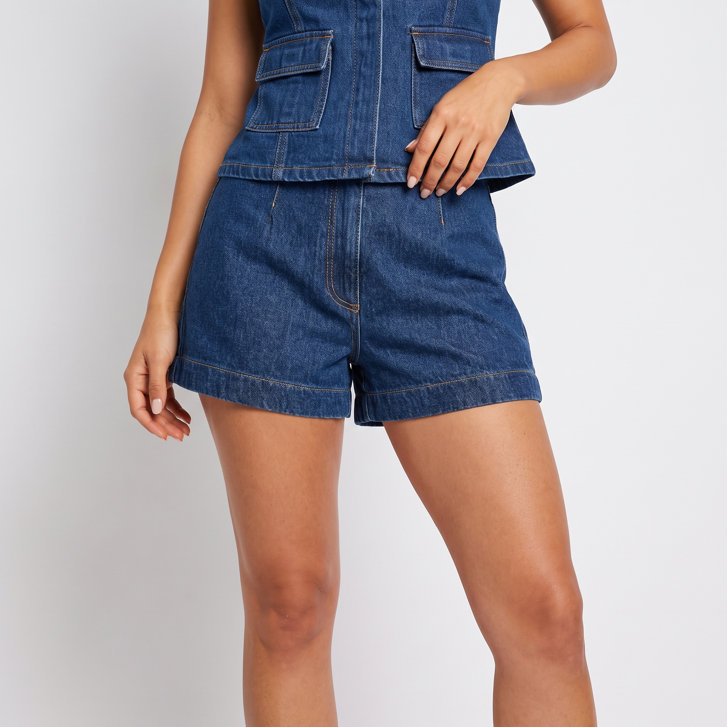 Maeve denim shorts - detail