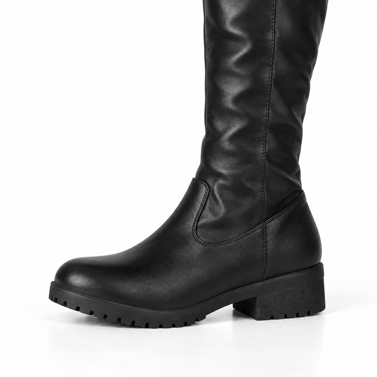 Women Knight Boots — black detail