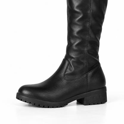 Women Knight Boots — black detail
