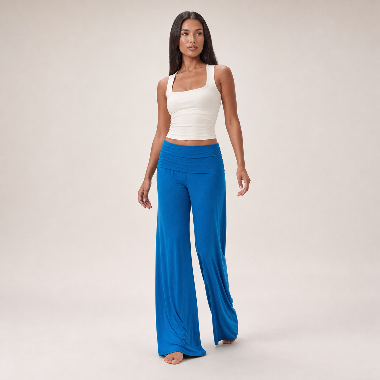 Wide-Leg Yoga Pants – Blue – variant hero