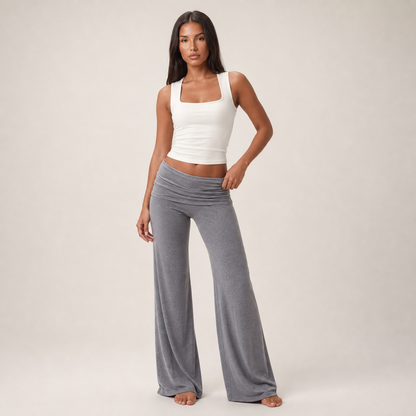 Wide-Leg Yoga Pants – Grey – variant hero