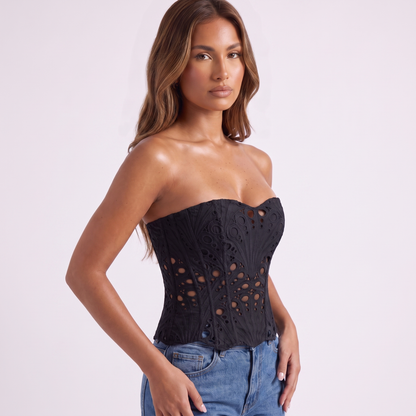 Black corset top