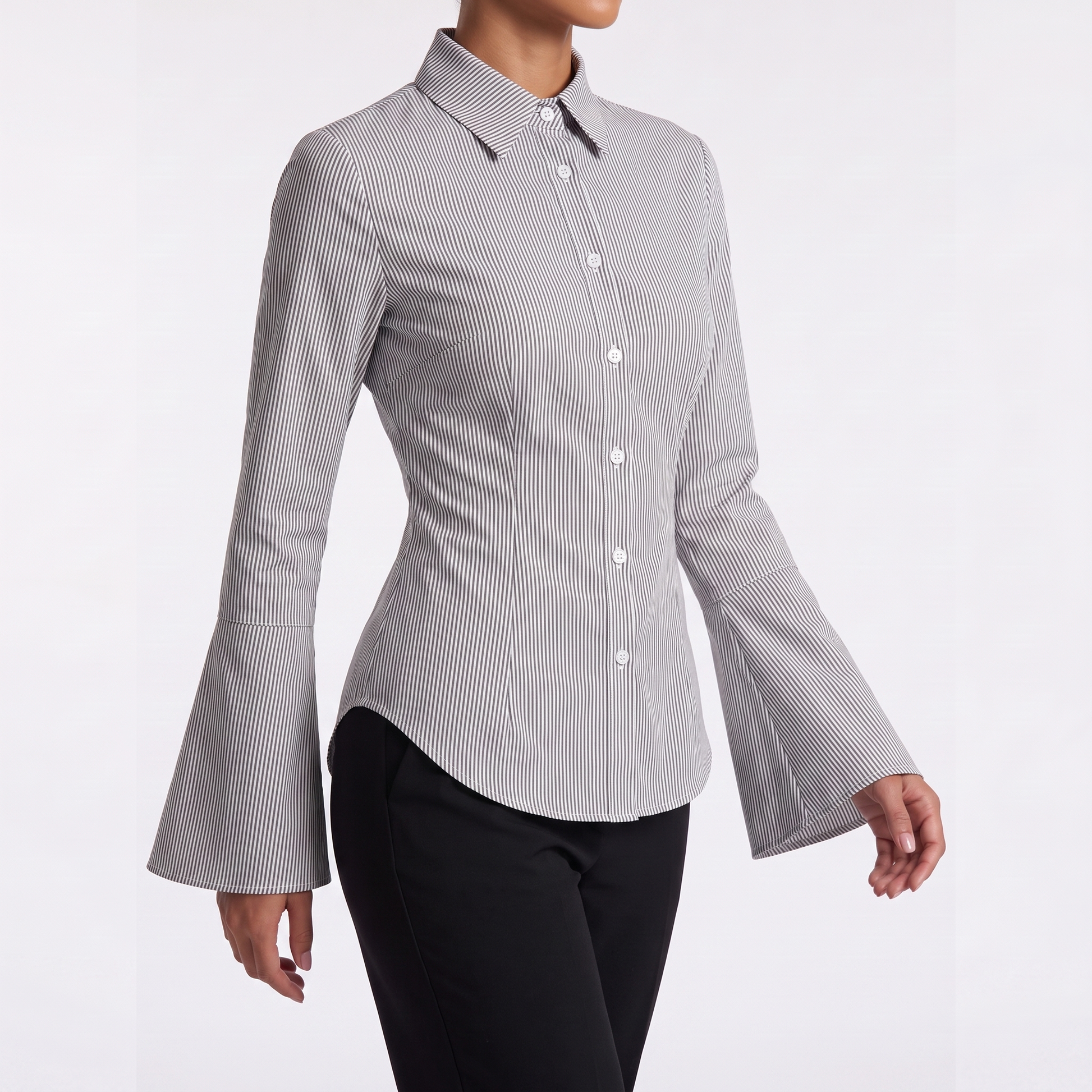 Shirt - grey stripe