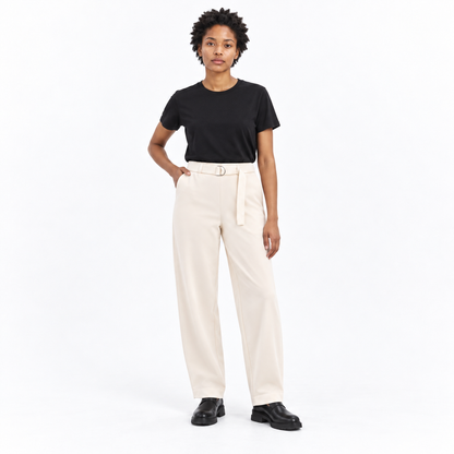 Velvet Bomber Jacket and Pants — Apricot pants — front — studio 5-5